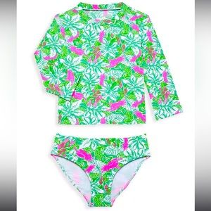 Lilly Pulitzer Bobby Rash guard Set NWT